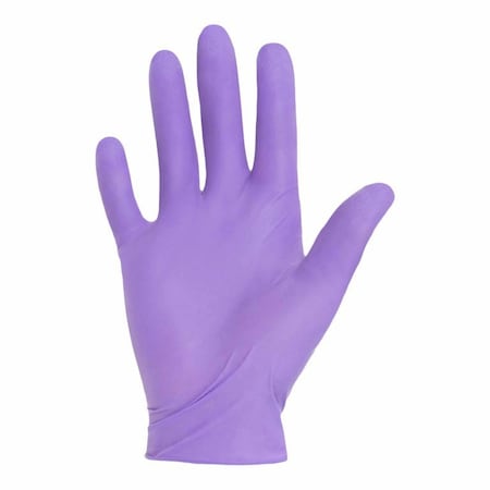 Purple Nitrile-Xtra Disposable Gloves, Nitrile, Powder-Free, M, 100 PK, Purple 14261